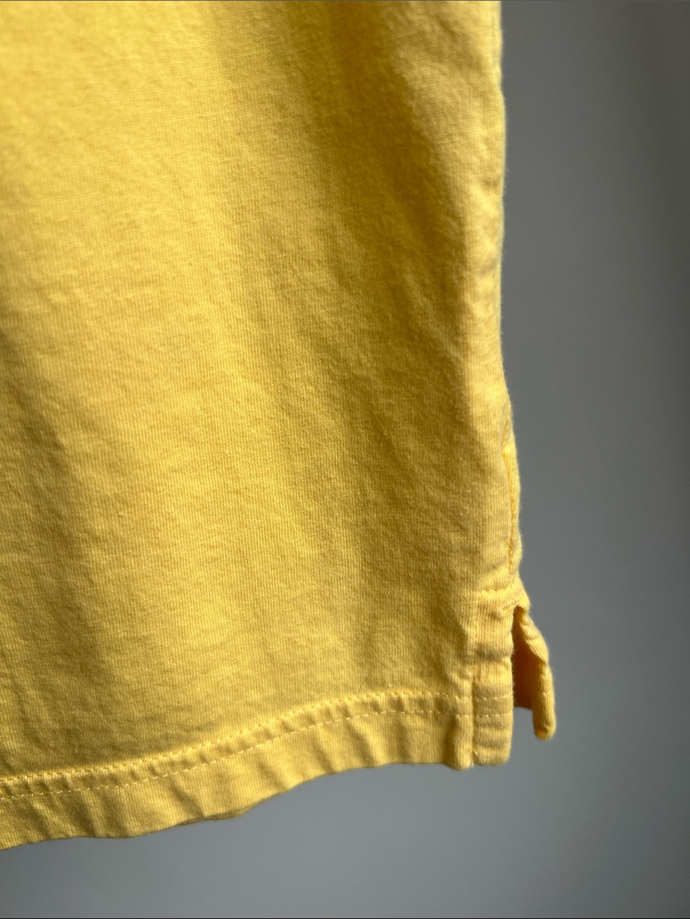 Greg Norman Yellow Crewneck Tee with Logo - Picture 6 of 8